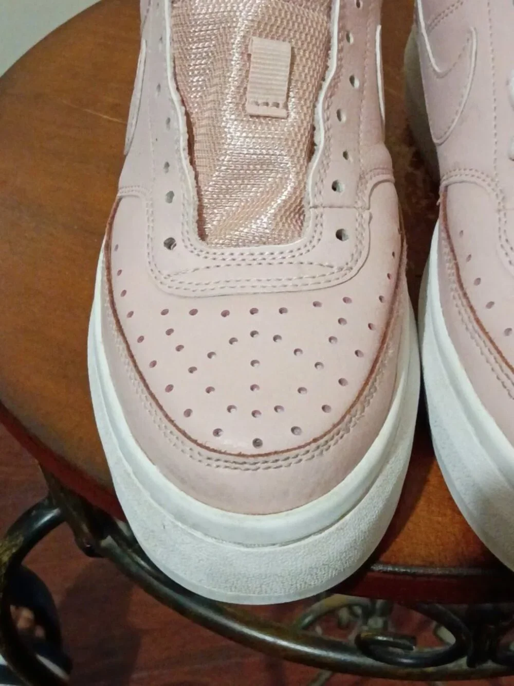 Nike Court Vision Alta Shoes Womens Size 6.5 Pink Platform Sneakers DM0113-600